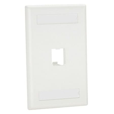 Panduit MiniCom1PtSglClassicFcpltw/Labl, IW, EA CFPL1IWY